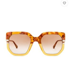 LIKE NEW $500 MSRP CHLOE West Butterfly Sunglasses in Brown